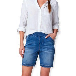Jag Jeans Gracie 8" Short Size 10 Medium Wash Bermuda Length Classic Preppy